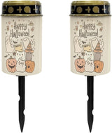Halloween Cemetery Lights for Grave Memorial Solar Lights for Graves Solar Light for Cemetery 2 Pcs Grave | Lumora