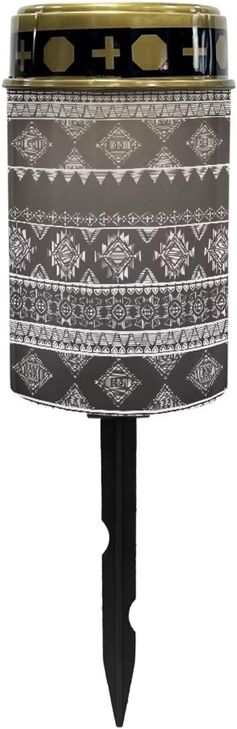 Aztec Tribal Solar Garden Light Outdoor Solar Light Solar Pathway Lights Outdoor Outdoor Garden Lights Waterproof Solar Light for Yard Path Walkway Driveway