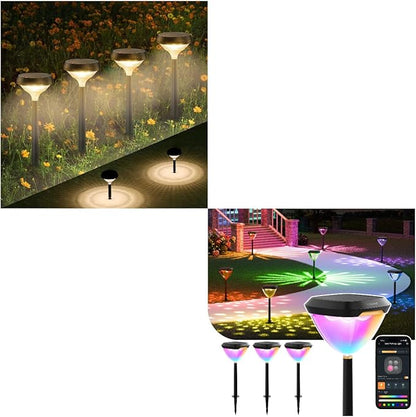 Linkind Solar Pathway Lights with Smart Pathway Lights SP6