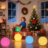 10-in Solar Globe Light, Solar Garden Ball Light Outdoor w/Remote, 16 RGB Color 4 Modes Glowing Ball, Waterproof | Lumora