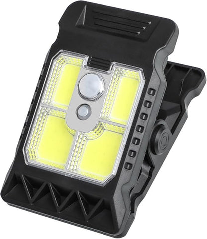 Solar Clip on Motion Sensor Light, High Brightness Led Outdoor Lamp with Efficient Solar Charging for Camping Tent, Pathway, Patio, Garden