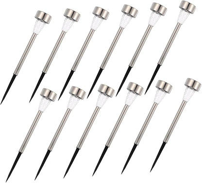 VICASKY 12pcs Solar Powered Landscape Lights for Pathway Solar Lawn Lights Easy to Install Garden Decor