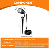 Low Voltage Landscape Lighting Kit, 8-Pack LED Bright Durable Spotlights 550Lumens, 65W Transformer with Sensor | Lumora