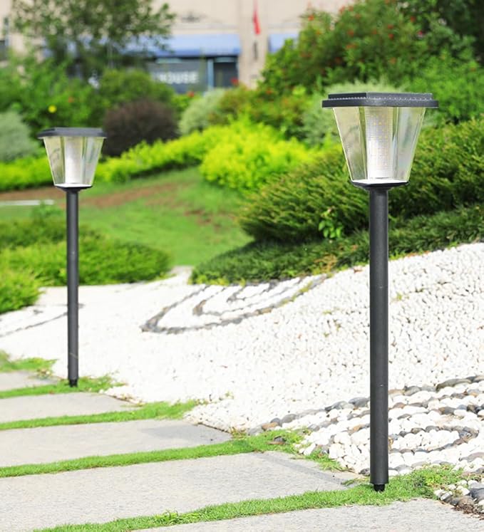 Solar Pathway Lights Outdoor Solar Powered Garden Light IP65 Waterproof Landscape Lighting Auto On/Off Solar Yard Lights for Walkway Driveway Landscape Lighting