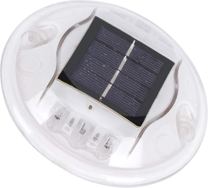 JEOZBM Solar Driveway Lights, Outdoor LED Solar Pathway Lights, Round Solar Deck Lights Step Markers Light for | Lumora