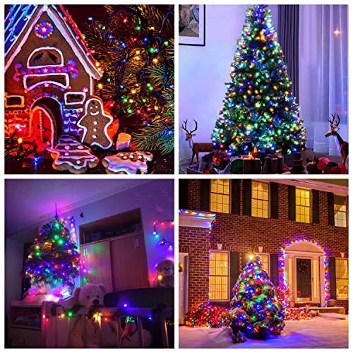 JMEXSUSS 500 LED Multicolor Christmas Tree Lights Plug in