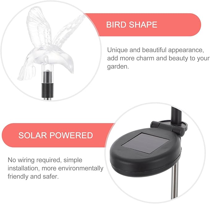 Waterproof Solar Pathway Light Outdoor LED Garden Solar Lawn Lamp with Thin Stake for Patio Yard Decoration for Walkway and Backyard