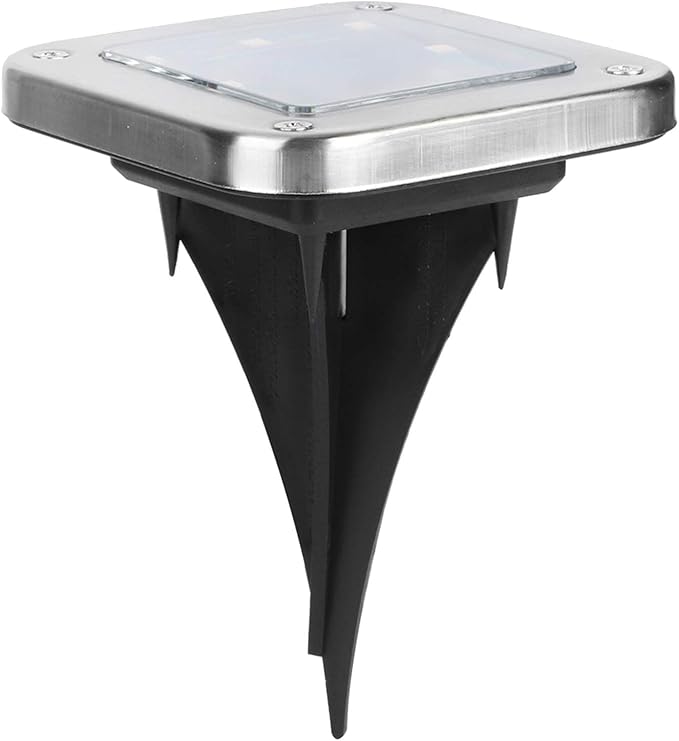 4pcs 8LED Solar Buried, Underground Lamp Outdoor Pathway, Solar Lawn Lights with Stainless Steel, ABS and PP | Lumora