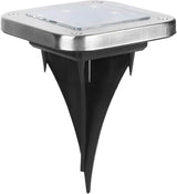 4pcs 8LED Solar Buried, Underground Lamp Outdoor Pathway, Solar Lawn Lights with Stainless Steel, ABS and PP | Lumora