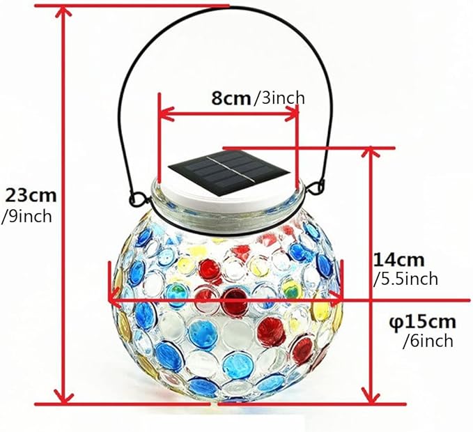 Garden Solar Lights Multi-Color Changing LED Flower Stake Light Decorative Landscape Lawn Yard Outdoor Lights Lamp Body Diameter 15mm/6inch Height 14cm/5.5inch