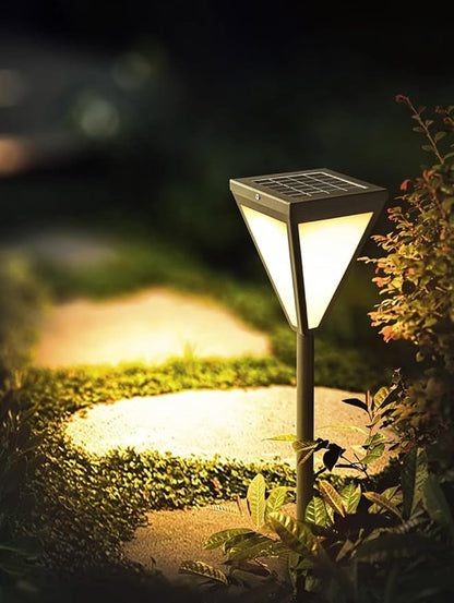 Solar Pathway Light Outdoor Solar Powerd Garden Lights External IP65 Waterproof Landscape Lighting Auto On/Off Solar Yard Lights for Lawn Patio Walkway Driveway Decor
