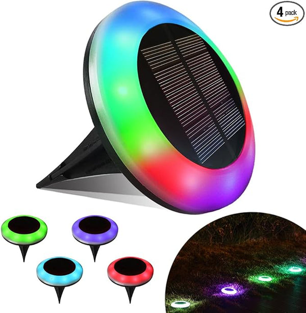 20 Lumens Colorized Solar Ground Lights,Solar Pool Lights with Mutiple Color Functions for Pool Area, Pathway | Lumora