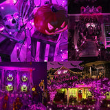 87.8FT 240 LED Linkable Purple Halloween Lights String Outdoor Plug In