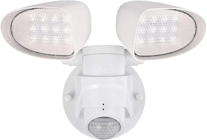 Westinghouse 6364200 Two-Light 18 Watt LED Outdoor Security Wall Light with Motion Sensor, White Finish with Acrylic Lens
