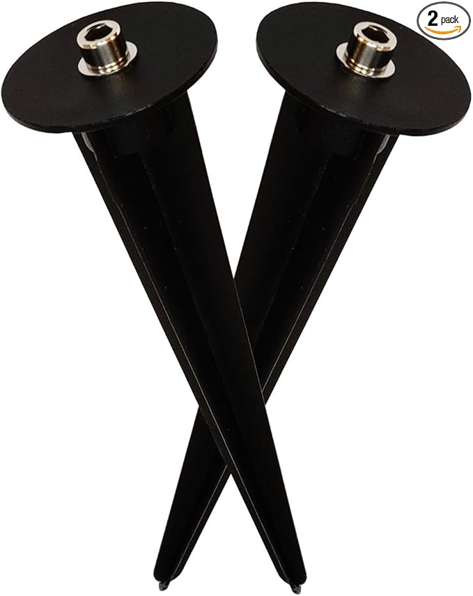 2 Pack Metal Ground Stake for LED Flood Lights, Compatible with 10W-100W, Outdoor Mount for Gardens, Yards, and | Lumora