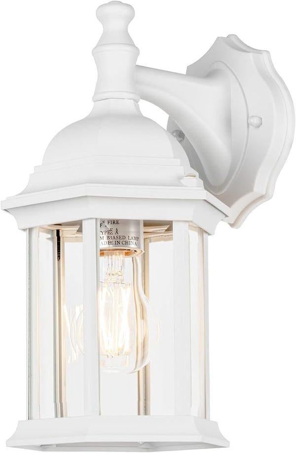 LIT-PaTH Outdoor Wall Lantern, Wall Sconce as Porch Lighting Fixture, E26 Medium Base Max 60W, Aluminum Housing | Lumora