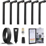 Gardenreet Black Brass Low Voltage Landscape Path Lights(6 Pack) Kit 12V LED with Low Voltage Transformer 150W and | Lumora