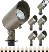 Lumina Lighting® 5W Landscape Lighting 12V Landscape Lights Low Voltage Landscape Spotlights Warm White Waterproof | Lumora