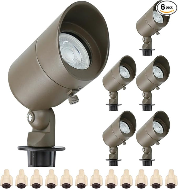 Lumina Lighting® 5W Landscape Lighting 12V Landscape Lights Low Voltage Landscape Spotlights Warm White Waterproof | Lumora