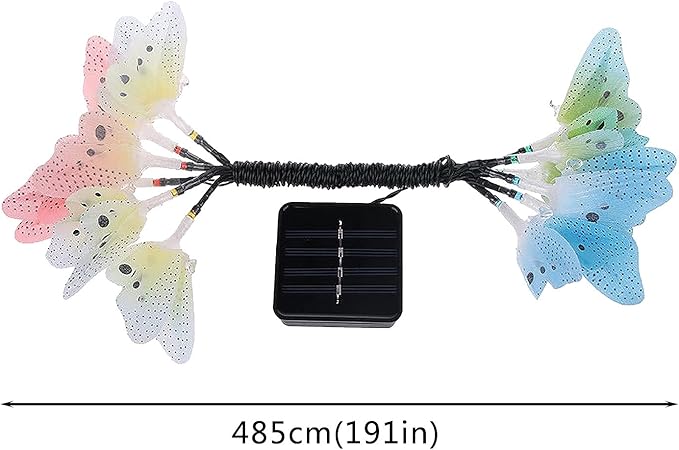 Solar Outdoor Lights, Garden Lights, 12 LED Butterfly Decorative Lights for Fence, Yard, Pathways, Solar Spot Lights Outdoor, Security Lights, Outdoor Lamp, Cute Stuff