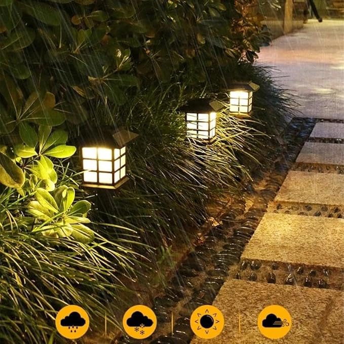Solar Garden Lights, 6 Pack LED Outdoor Waterproof Lawn Lights, Landscape Lighting for Garden, Landscape, Path | Lumora