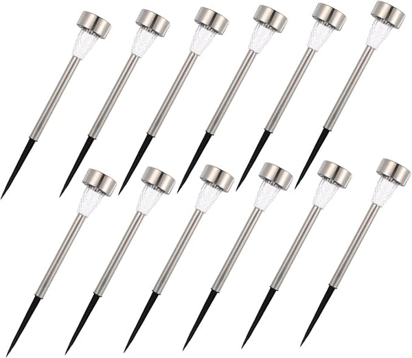 12pcs Solar Lights Patio Lights Outdoor Pathway Low Voltage Landscape Stake for Garden Decor | Lumora