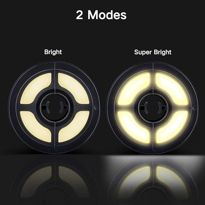 Rechargeable Warm White Umbrella Light 2 Brightness Mode Cordless 36 LED- 3 x AA Battery Operated,Umbrella Pole Light for Patio Umbrellas,Camping Tents or Outdoor Use (Rechargeable Warm White)