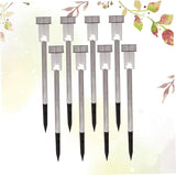NUOBESTY 8Pcs Solar Ground Lights Tube LED Garden Landscape Lamp for Pathway Driveway Outdoor Light Solar Garden | Lumora