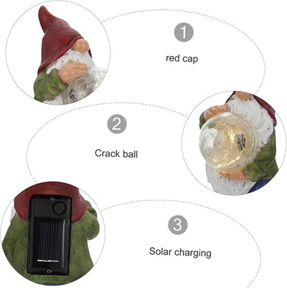 Outdoor Decorative Solar Garden Lights Resin Craft Landscape Light Solar Pathway Lamp