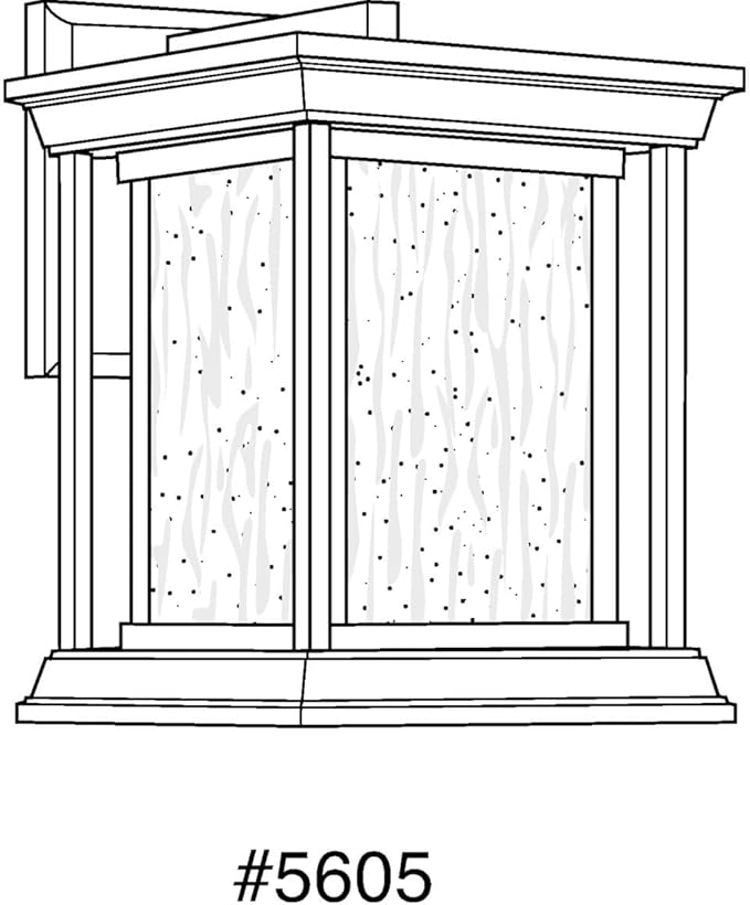 Progress Lighting Endicott Collection 1-Light Clear Seeded Glass Craftsman Outdoor Small Wall Lantern Light | Lumora