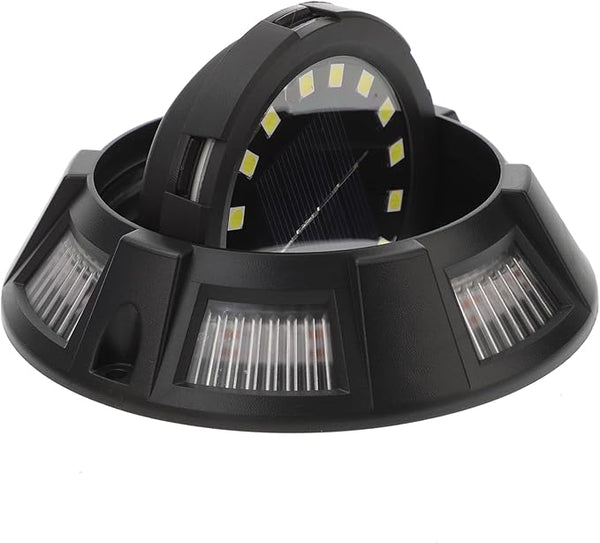 NUOBESTY 4Pcs Solar Ground Lights Outdoor Patio Pathway Landscape Lighting with Rotatable Side Glow Design Easy | Lumora