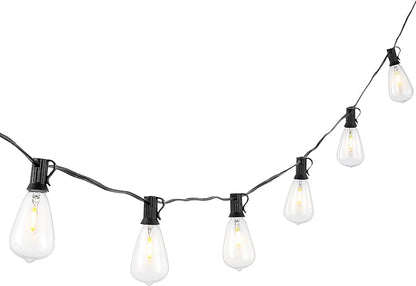 SAFAVIEH Lighting Collection Dorcia Black 10-Foot LED Outdoor String Lights