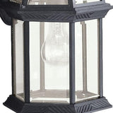 Kichler Barrie 15.5" Outdoor Wall Light in Black, 1-Light Exterior Wall Sconce with Clear Beveled Glass, (15.5" H x | Lumora