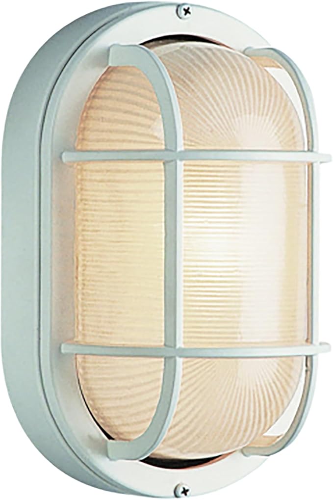 Trans Globe Lighting 41015 WH Outdoor Aria 11" Bulkhead, White