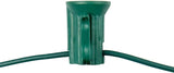 Novelty Lights 1,000 Feet C7/E12 Socketed Wire Spool, 12 Inch Spacing, Green Wire 10 Amp SPT-2 Commercial Grade | Lumora