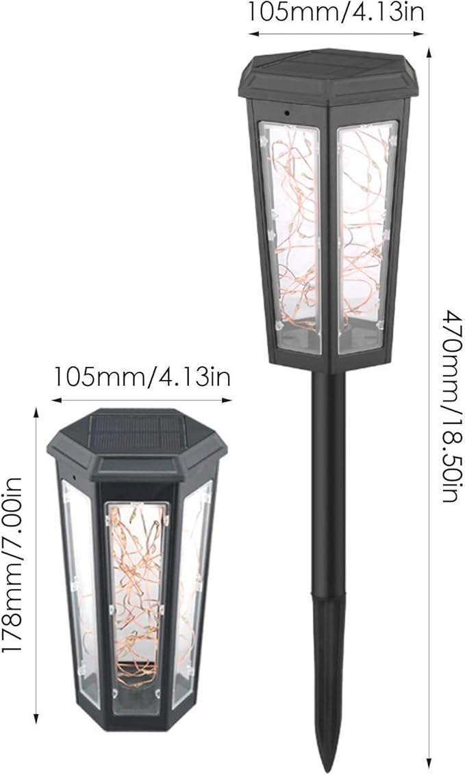 Outdoor Solar Pathway Lights - Waterproof Warm LED Garden Lamps | IP65 Rated Landscape Lighting for Patio, Yard, Walkway, Driveway, Backyard, Path Decor, Energy-Saving Night Illumination