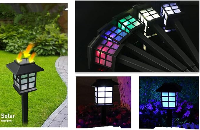 Outdoor Solar Pathway Lights Waterproof 2-Packs Outside LED Decorative Lights Landscape Lighting for Yard Patio | Lumora
