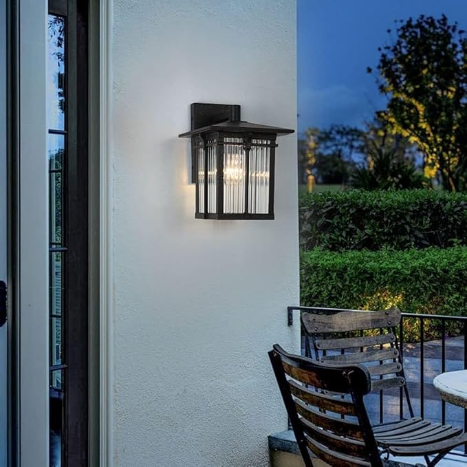 European Style Outdoor Waterproof Wall Lamps,Retro Villa Garden s Sconce Light,American Vintage AlumiExpression artistique m Housing and Mount Fixture for Outside Night Safety Lighting Exterior