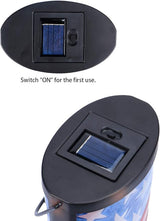 Hanging Solar Lantern Outdoor Decorative Waterproof LED Solar American Flag Lights Tabletop Lamp for Outdoor Patio | Lumora