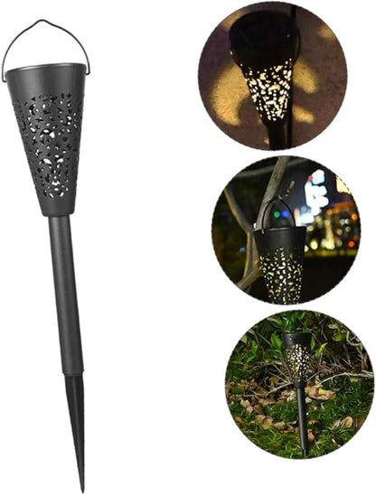 Zerodeko Solar Yard Light Outdoor Waterproof Garden Path Light Warm White Solar Lawn Lighting for Patio Lawn Yard Decoration