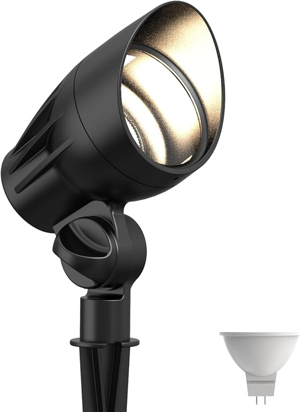 GOODSMANN Low Voltage Spotlights Landscape Lighting 5W LED Outdoor Floodlights 2700K Warm White Replaceable LED | Lumora