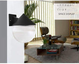 Outdoor Led Waterproof Wall Mount Lamp,Modern Pmma Spherical Sconce Lighting Lantern Fixture,e 26 Black for Garage | Lumora
