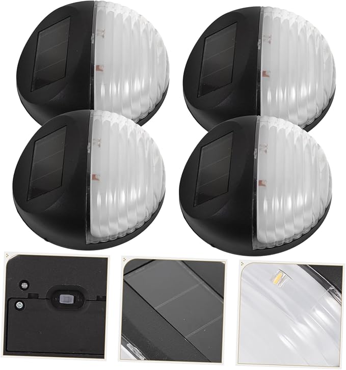 ARTIBETTER Solar Pathway Lights 4 Pack Solar Powered Outdoor Stairs Fence Garden Security Lamps | Lumora