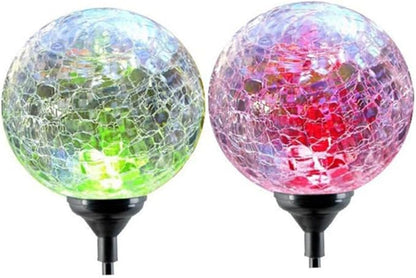 jojofuny 4pcs Elegant Solar Pathway Lights Led Lawn Light Ground Plug Landscape Garden Decor
