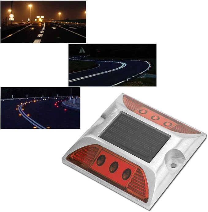Solar Deck Light, LED Road Reflector, Waterproof Outdoor Driveway Road Highway Spike Lamp,Road Ground Light for for | Lumora