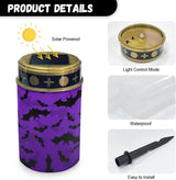Cemetery Lights Purple Bat Warm White LED Yard Solar Light for Grave Pathway Deco Energy Conservation Sympathy | Lumora