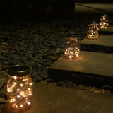 6-Pack Solar-powered Mason Jar Lights 20 LEDs (6 Hanger Included / No Jar),Warm White Glass Waterproof Fairy | Lumora