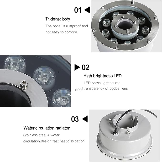 LED Ring Fountain Light - RGB Underwater Light, 12/24V Submersible Underwater Landscape - Outdoor Path Light | Lumora