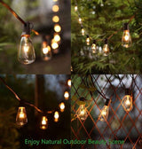 10Ft Outdoor String Lights Waterproof with 10 ST40 E17 Edison Replacement Lights Bulbs, Vintage Patio String Lights | Lumora
