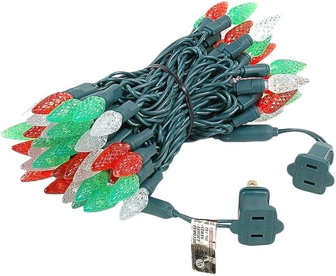 Novelty Lights 24FT 70 LED C6 Christmas String Lights, Outdoor Indoor Commercial Grade Tree Decorations | Lumora
